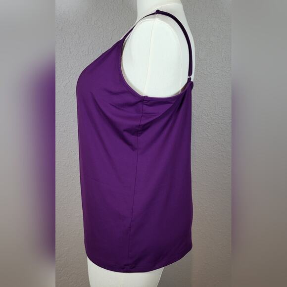 LANE BRYANT Nylon Stretch Cami in Plum Purple - Plus Size 18/20 or Size 2X - Picture 4 of 10
